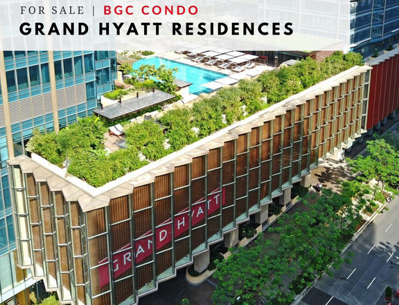 For Sale BGC Grand Hyatt Residences, 3 Bedroom, near Mitsukoshi