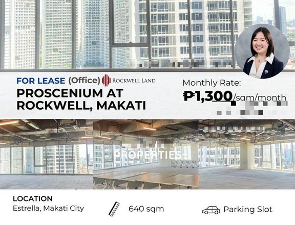 For Lease: Premium Office at Proscenium at Rockwell, located at Makati, RCBC Plaza, GT Tower