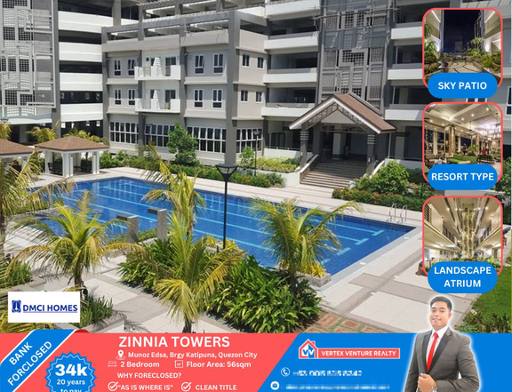 Foreclosed 56.00 sqm 2-bedroom Condo For Sale in Quezon City / QC