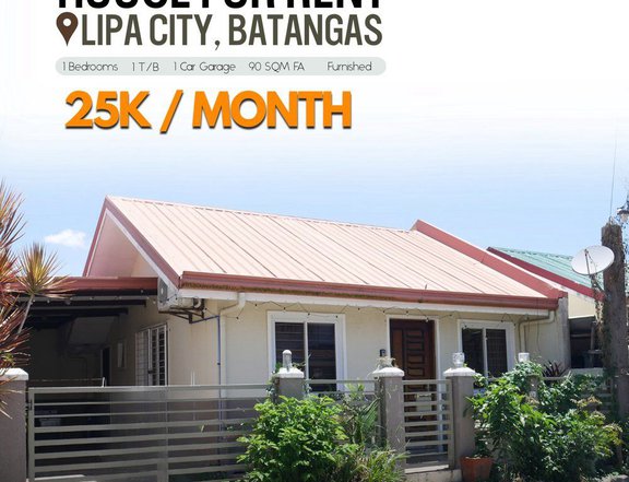 Fully Furnished House and Lot For Rent in Campo Verde Lipa