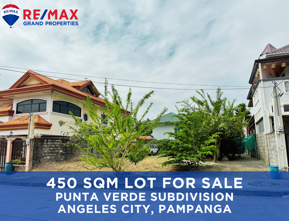 450 Sqm Lot For Sale Punta Verde Subdivision Angeles City Near Marquee