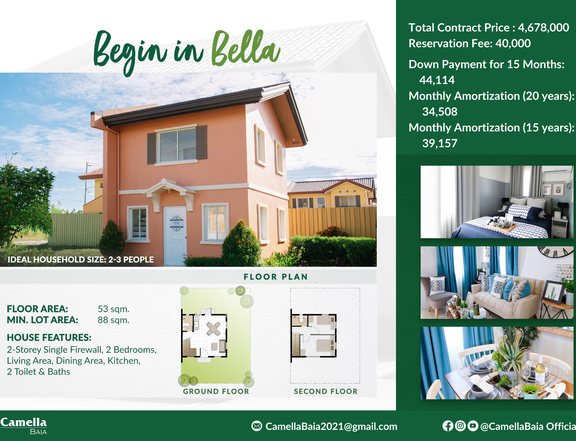 Bella pre selling house and lot