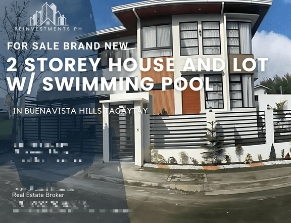 FOR SALE 2 STOREY BRAND NEW MODERN HOUSE AND LOT WITH SWIMMING POOL FOR SALE in Tagaytay City