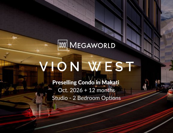 58 sqm 2-bedroom Condo Makati Metro Manila Preselling Vion Tower West