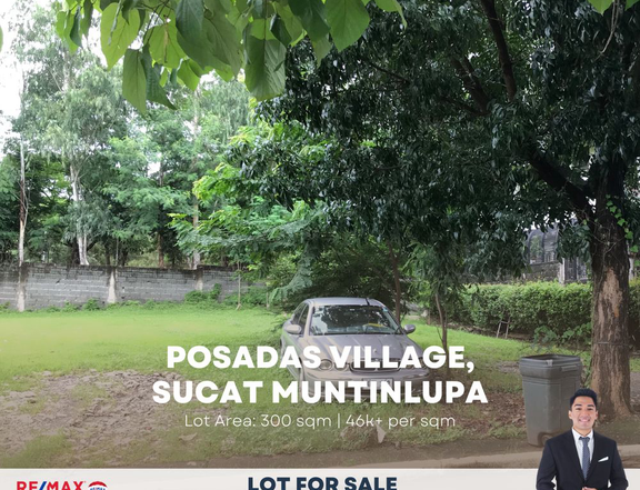 Residential Lot For Sale in Posadas Village, Sucat Muntinlupa 13.9M