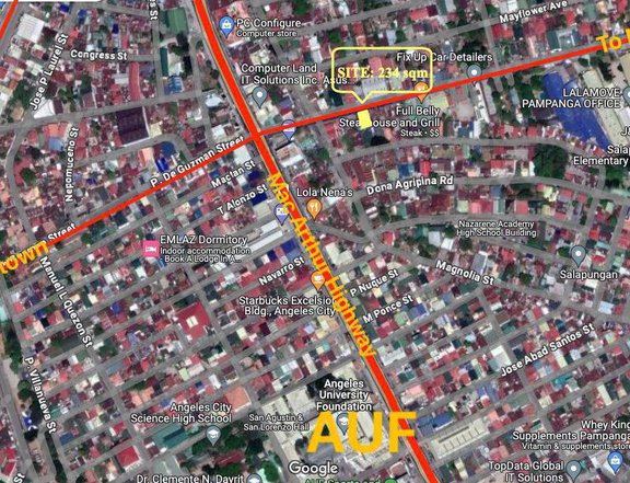 FOR SALE SEMI COMMERCIAL PROPERTY IN A BUSY COMMERCIAL ROAD NEAR ANGELES UNIVERSITY FOUNDATION