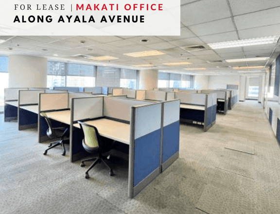 For Lease Makati Office 550sqm in Ayala Avenue, Semi Fitted