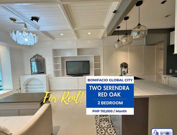 FOR LEASE: 2-Bedroom Fully Furnished Unit | BGC  Two Serendra Red Oak