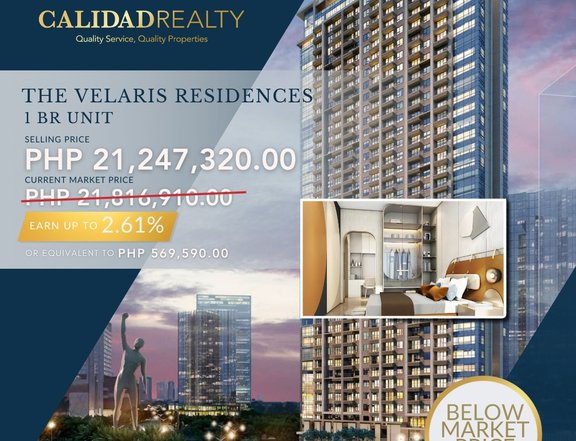 For Sale 1 Bedroom (1BR) | Pre Selling Unit at The Velaris Residences