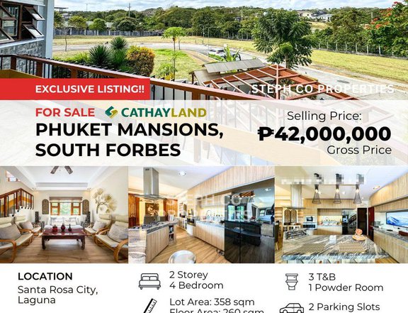 Premium Cavite 4 Bedroom Home by Cathay Land for Sale at Phuket Mansions, South Forbes