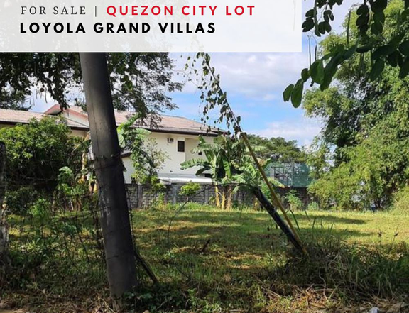 For Sale Spacious Lot - LGV, Loyola Grand Villas, 951sqm, Quezon