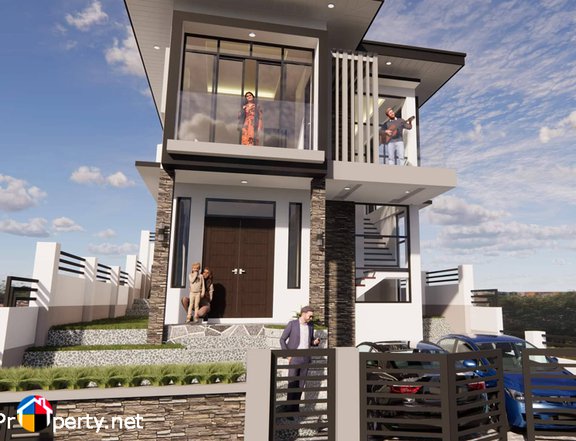 HOUSE AND LOT WITH OVERLOOKING VIEW IN TALISAY CEBU