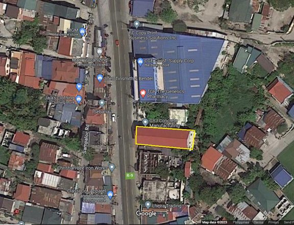 FOR SALE COMMERCIAL PROPERTY (LOT AND BUILDING) IN PAMPANGA ALONG MAC ARTHUR HIGHWAY