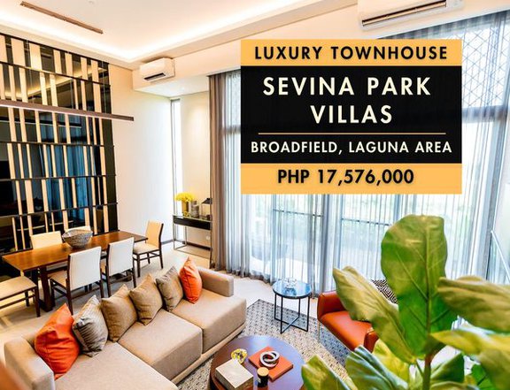 Sevina Park Villas, Binan Laguna (Ayala Broadfield Area) 2BR, 3BR, 4BR Luxury Townhouses for Sale