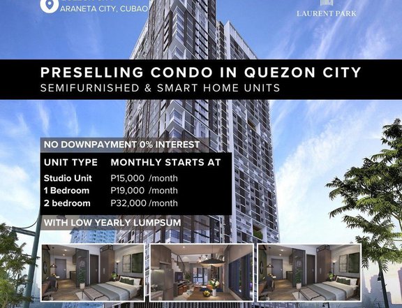 Laurent Park Preselling Condo in Quezon City / QC for Sale Megaworld