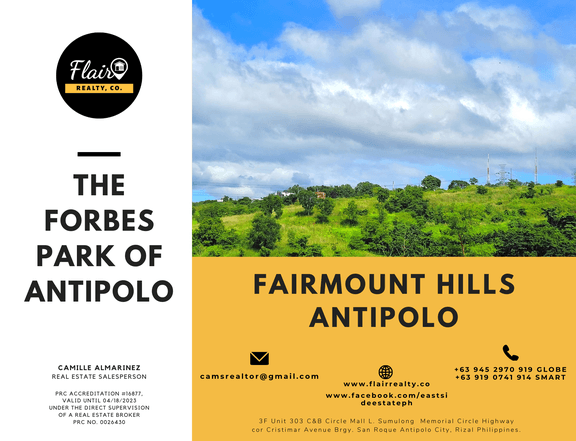 Residential lots for sale inside an exclusive community in Antipolo