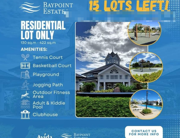 For Sale Lot Only in EVO CITY Kawit Cavite Baypoint Estates 168