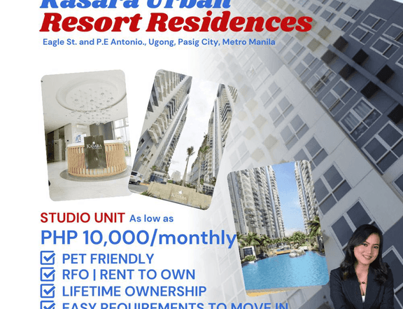 RENT TO OWN / RFO | STUDIO-1BR 10K MONTHLY
