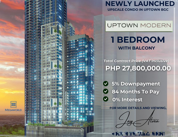 64.5 sim 1 Bedroom Condo For Sale In Uptown BGC - UPTOWN MODERN