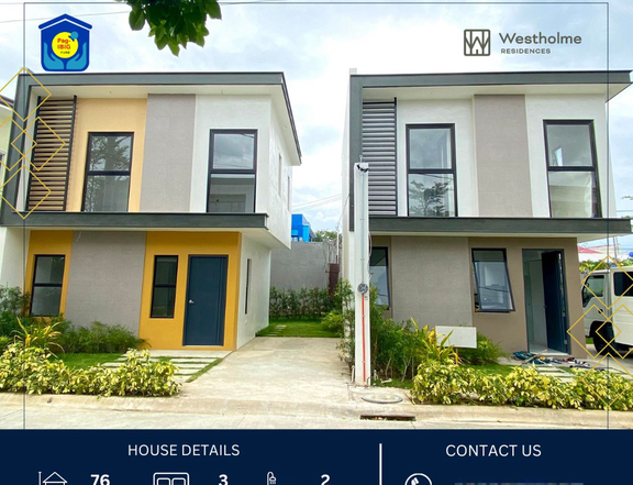 3-bedroom Single Attached House For Sale thru Pag-IBIG in Tanza Cavite