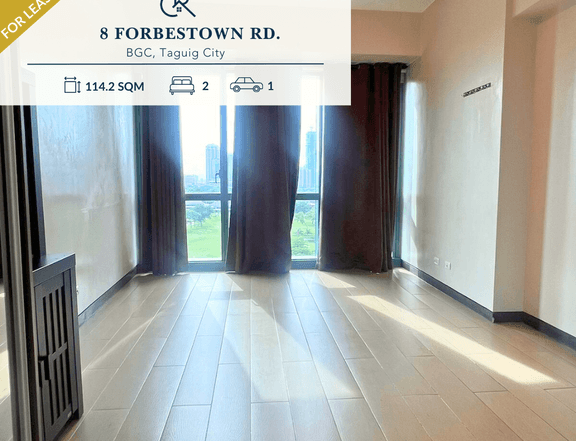 For Lease 2 Bedrooms (2BR) | Semi Furnished Condo Unit at 8Forbestown Road, BGC Taguig