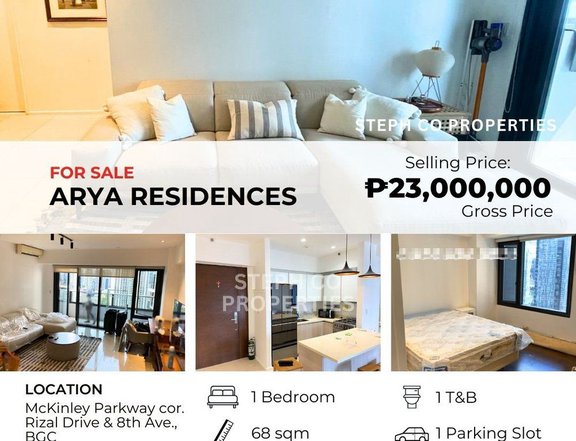 Premium BGC 1-Bedroom Condo at Arya Residences, Bonifacio Global City