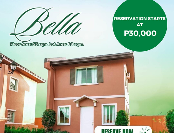 2-bedroom Bella Single Attached House For Sale in Calamba Laguna