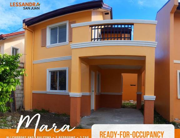 3 Bedroom RFO Affordable House and Lot For Sale in San Juan Batangas