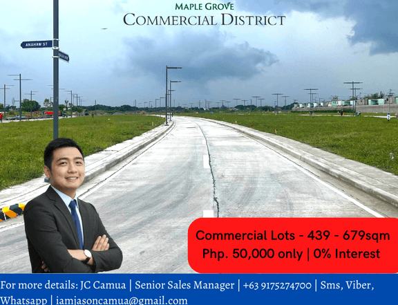 Megaworld Commercial Lots inside Maple Grove Cavite | Php. 50,000/mo