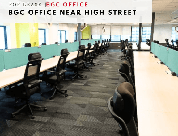 Office Space for Rent BGC 2.5K sqm Bonifacio Global City, High Street
