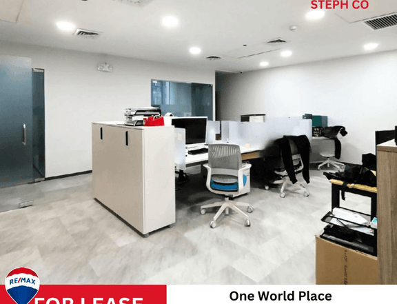 For Lease BGC Office 290.60sqm One World Place, BGC