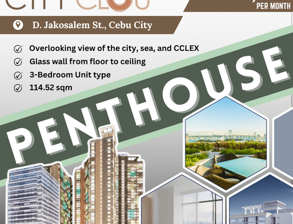 PENTHOUSE IN CEBU CITY | a 114.52 sqm 3-Bedroom Unit