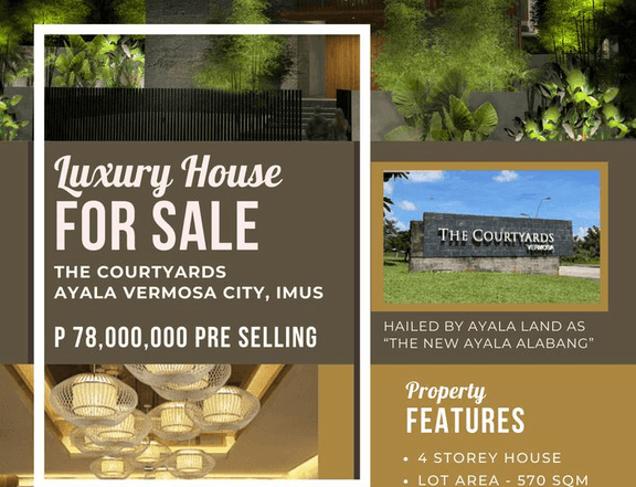 LUXURY HOUSE W/ ELEVATOR AND POOL FOR SALE COURTYARDS AYALA VERMOSA