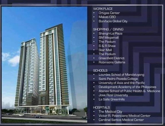 Condo near MRT3 Shaw Boulevard Station 2 bedroom unit