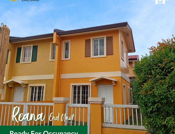 RFO 2BR Reana Townhouse end unit for sale in Camella Baliwag