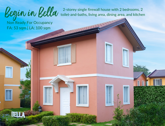2BR PRE-SELLING HOUSE AND LOT FOR SALE IN CAMELLA TERRAZAS SILANG