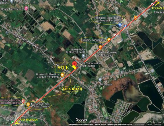 RUSH SALE COMMERCIAL LOT ALONG BUSY STREET JASA ROAD GUAGUA PAMPANGA