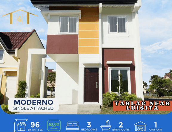 PRE-SELLING HOUSE AND LOT NA PWEDE SA PAG-IBIG AND BANK FINANCING NEAR ROBINSONS LUISITA TARLAC