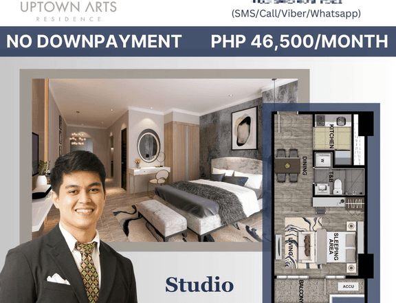 UPTOWN ARTS RESIDENCE PRE-SELLING 41.5 SQM HIGH END STUDIO UNIT IN BGC