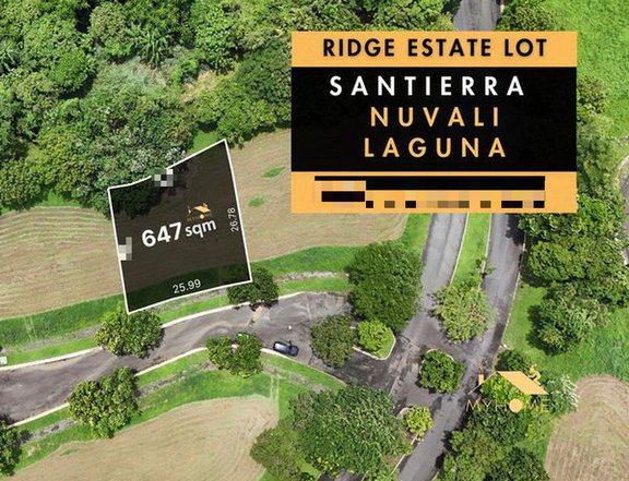 Santierra, Nuvali  Ridge Estate Lot for Sale