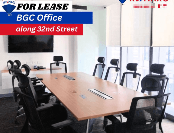 For Lease BGC Office 300+ sqm along 32nd Street, Bonifacio Global City