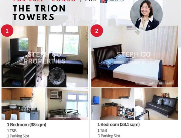 Best Deal! BGC Trion Towers 1 Bedroom w/ Parking by RLC for Sale! Icon Residences, SOMA,Two Serendra