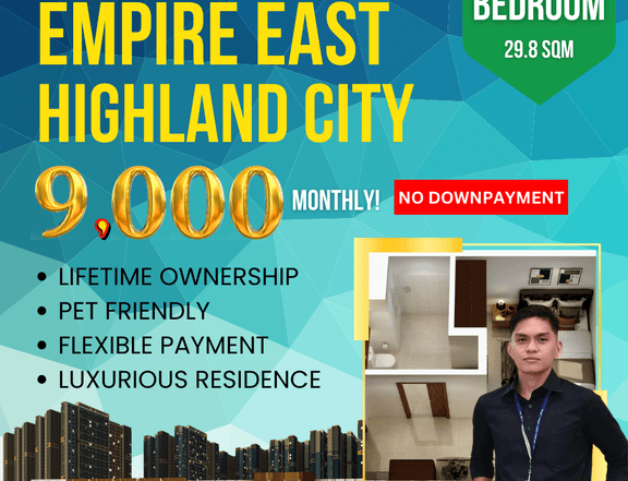 1BR PRE SELLING CONDO INVESTMENT FOR BUSINESS OR PERSONAL USE IN PASIG