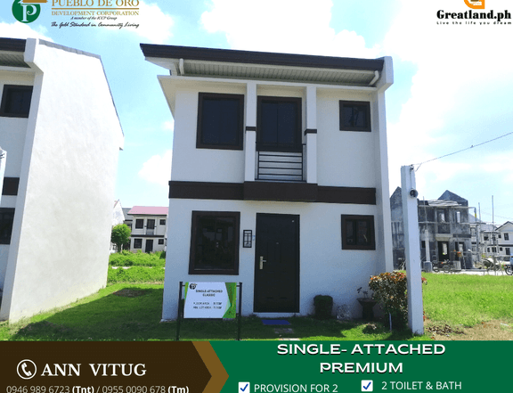 RFO 2-bedroom Single Attached House For Sale thru Pag-IBIG