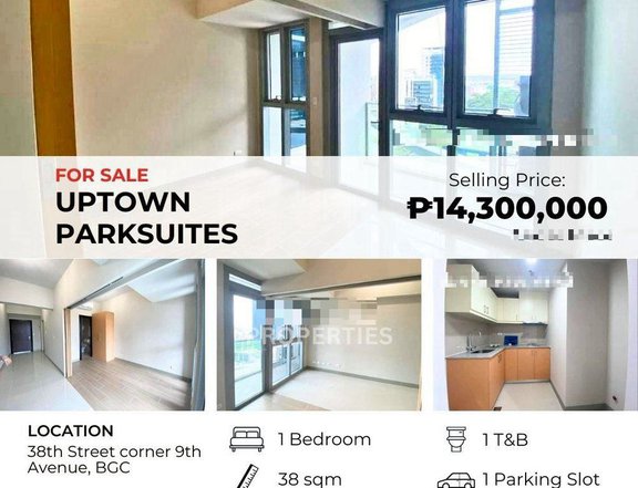 Tenanted BGC 1BR Uptown Parksuites, Bonifacio Global near Seasons