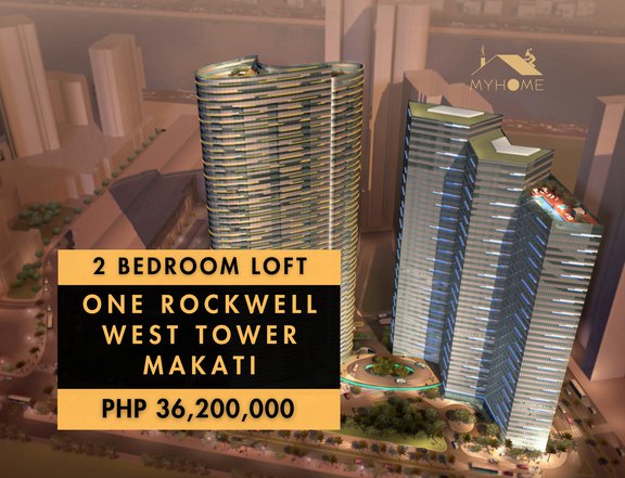 One Rockwell West, Makati  2 Bedrooms for Sale