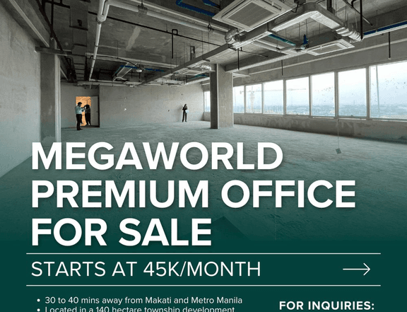 FOR SALE RENT TO OWN 68 SQM PREMIUM OFFICE SPACE 7.5%DP ONLY TO MOVEIN