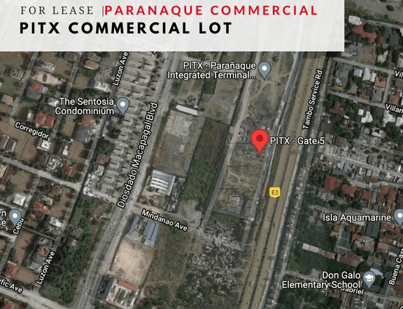 For Lease Commercial Lot in Paranaque International Teminal (PITX)