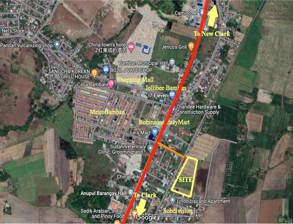 FOR SALE RAWLAND IN BAMBAN TARLAC NEAR NEW CLARK CITY AND SCTEX