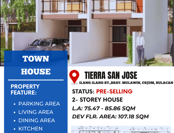 3-bedroom Townhouse For Sale in Brgy Mulawin, SJDM Bulacan